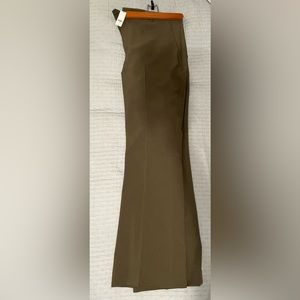 NWT olive green bell bottom slacks, size 16